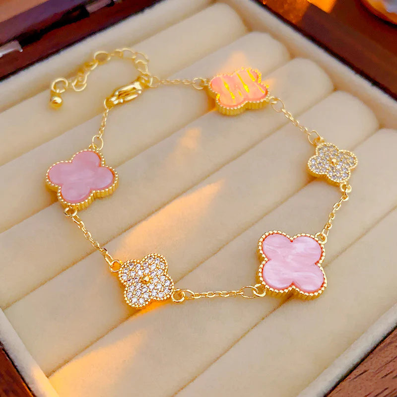 Diamond Clover Bracelet