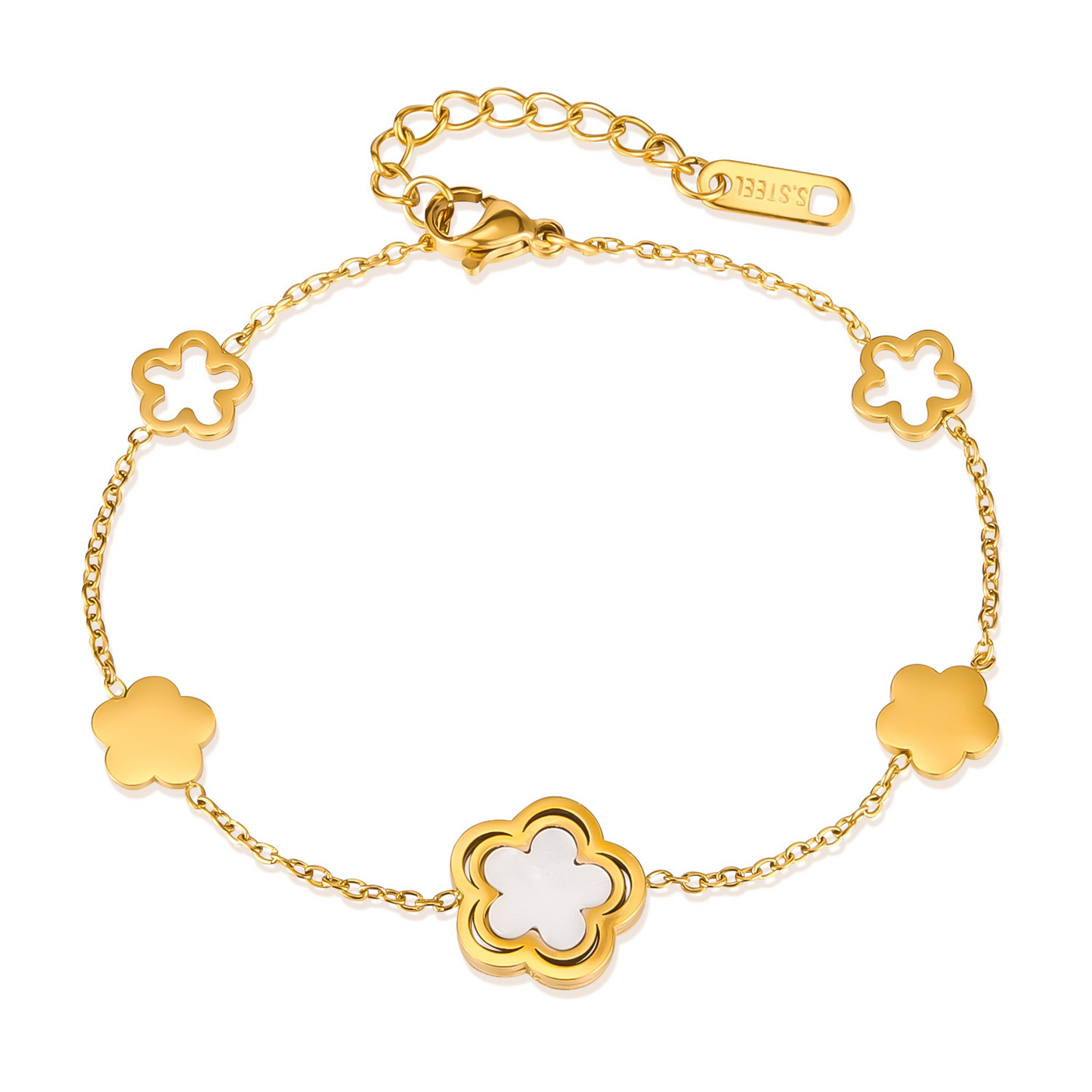 Diamond Clover Bracelet