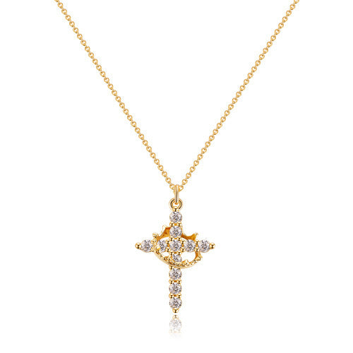 Cross & Crown Necklace