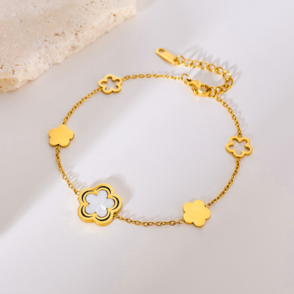 Diamond Clover Bracelet