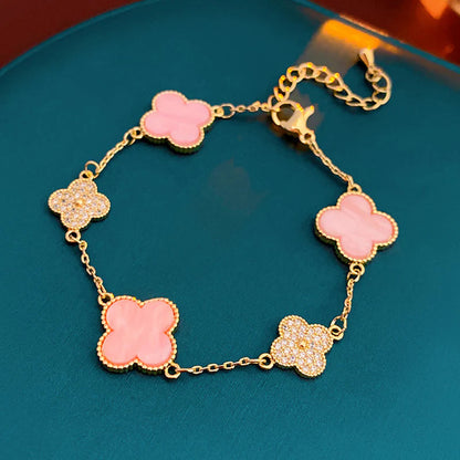 Diamond Clover Bracelet