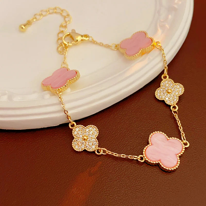 Diamond Clover Bracelet