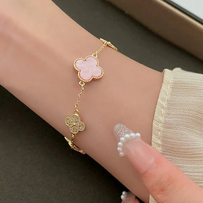 Diamond Clover Bracelet