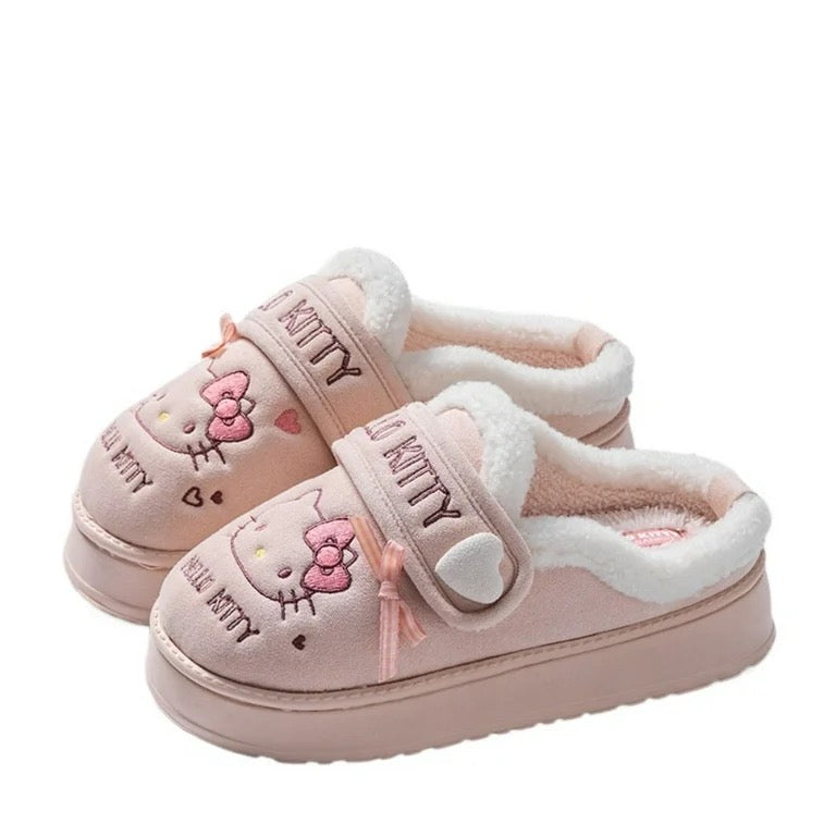 Hello Kitty Cozy Bow Slippers