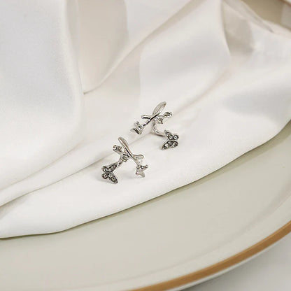 Crystal Butterfly Earrings